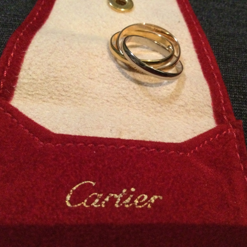 14K Gold Cartier Trinity ring, size 54 European or 7 1/2 American